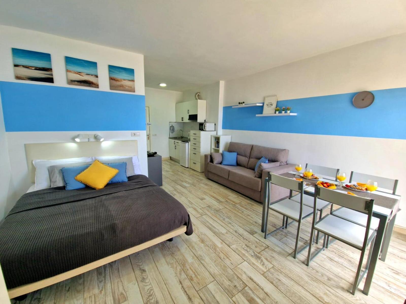 Lovely Blue Studio With Ocean View And Pool, Paraiso 918 Costa Adeje  Exterior foto